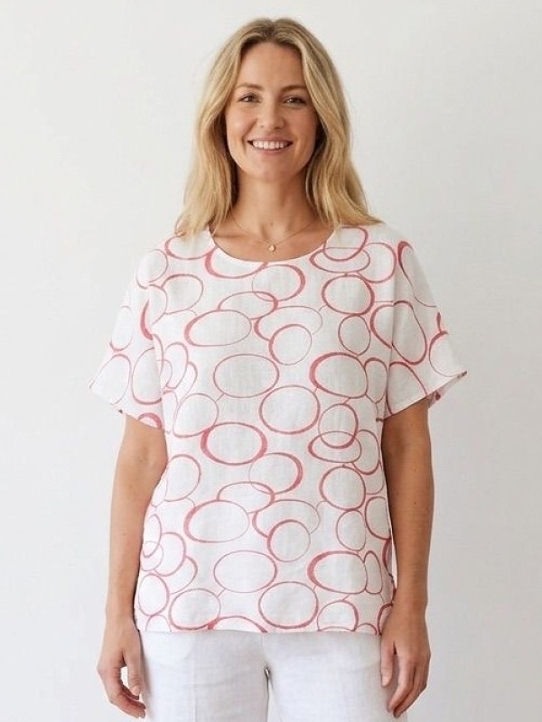 Sommershirt mit Print von Anna Menotti  031743 style