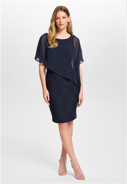 Cocktailkleid von Swing mit Überwurf navy 77762110 style
