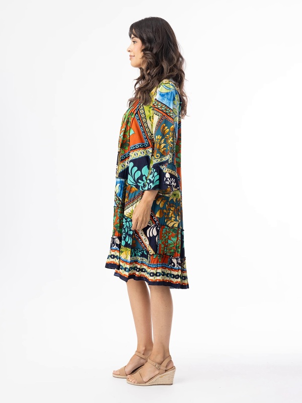 Orientique Cabo Fria Dress Frill Buttonthrough  40205 side