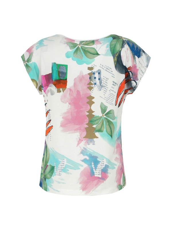 Dolcezza Shirt mit modernem Print-Mix D2502 back