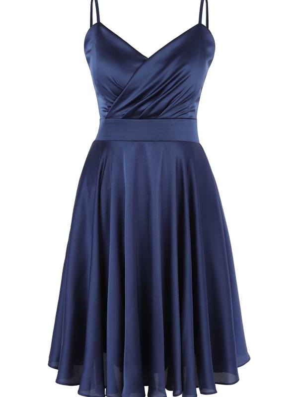 Satinkleid New Gol 13840-54 indigo VA