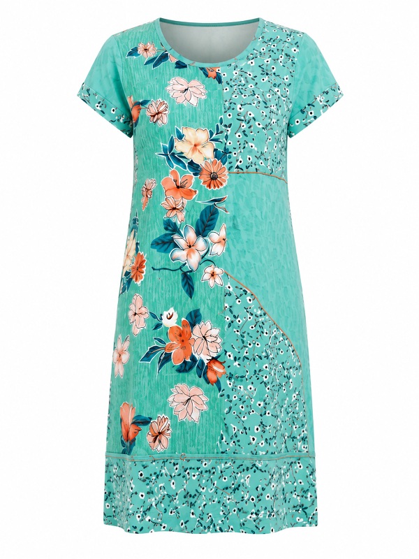 Orientique Kleid mit floralem Print 61597 