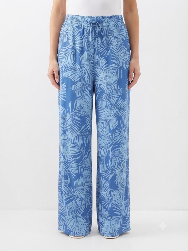 Hose mit Palmen-Print von Anna Menotti 031887 style