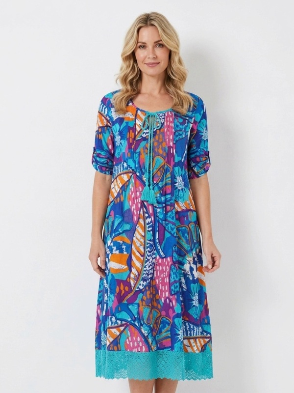 One Summer Boho Tunika Hannah, kurzarm 30447450 style