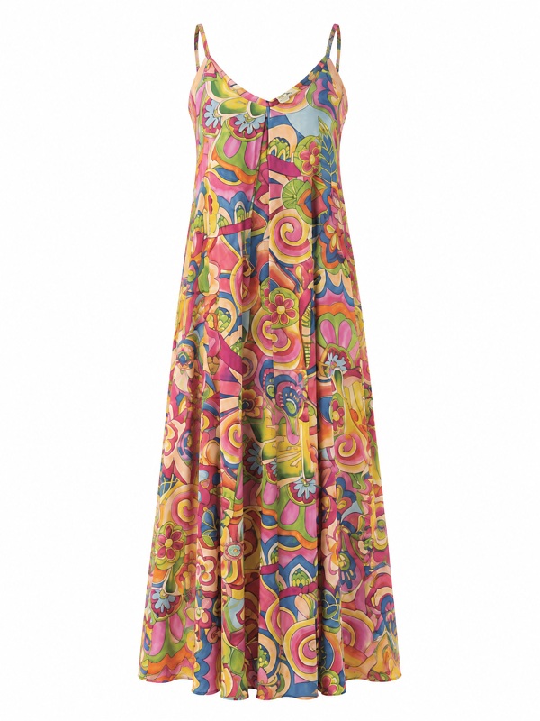 Orientique Maxikleid mit farbenfrohem Print 30452023