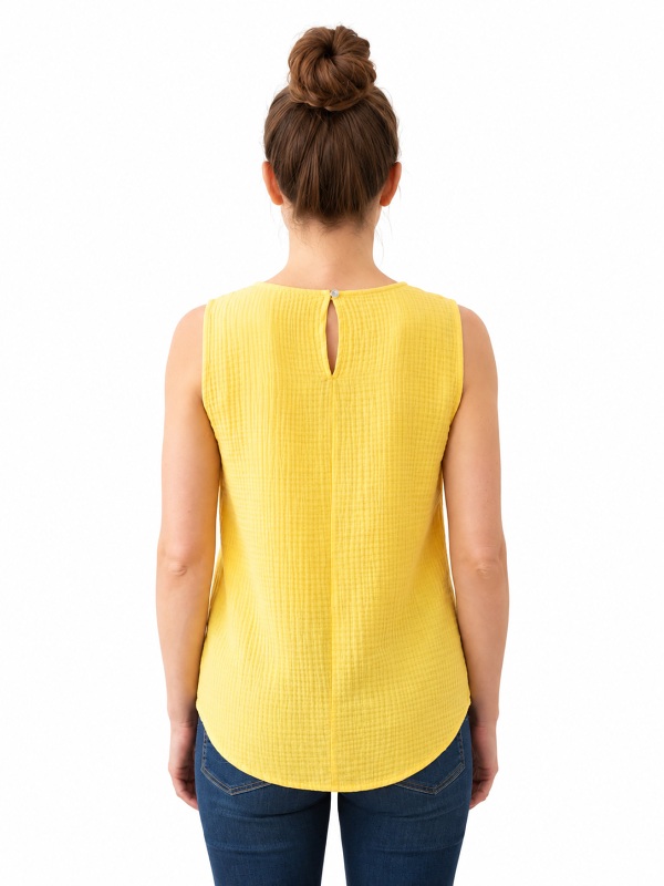Ärmelloses Musselin-Top von Navigazione 50048 back