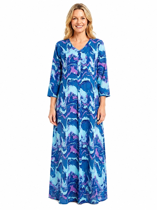 Maxikleid mit abstraktem Print von One Summer  30430056 style