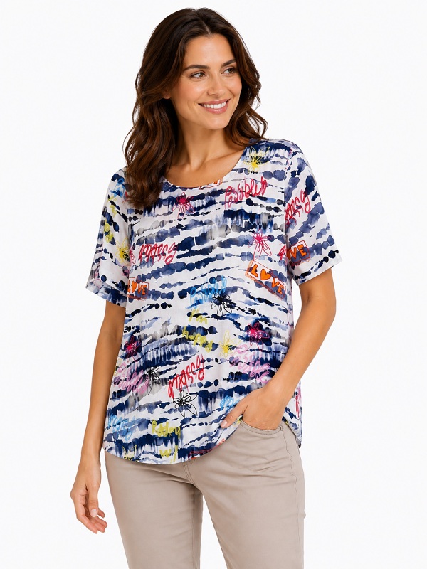 Moderne Blusnshirt von Seidel  D2426-63 style