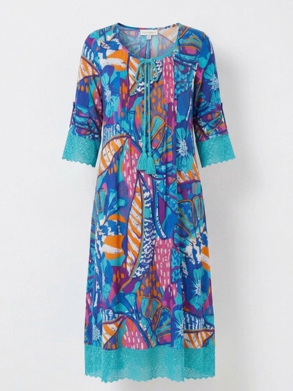 One Summer Boho Tunika Hannah, kurzarm 30447450