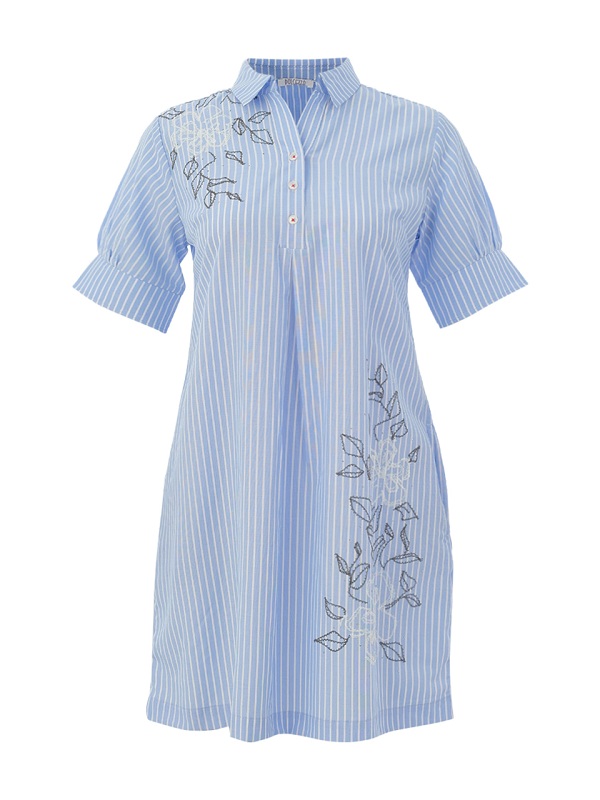 Dolcezza Sommerkleid, blau weiss 26150