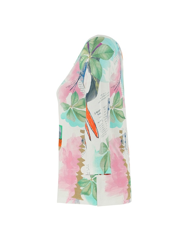 Dolcezza Shirt mit kreativem Aquarell-Print D2503 side