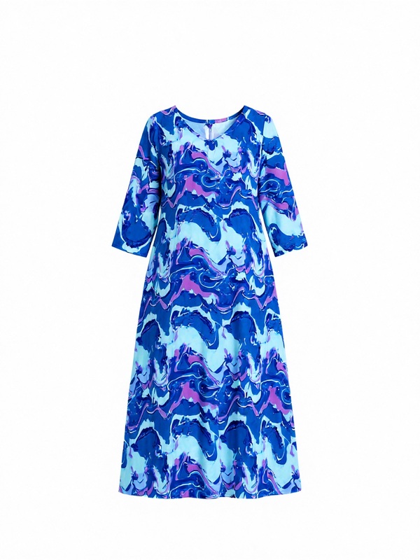 Maxikleid mit abstraktem Print von One Summer  30430056