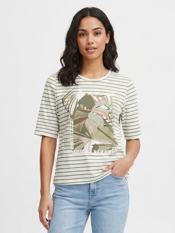 Sommershirt von Barbara Lebek, khaki  62040062 style