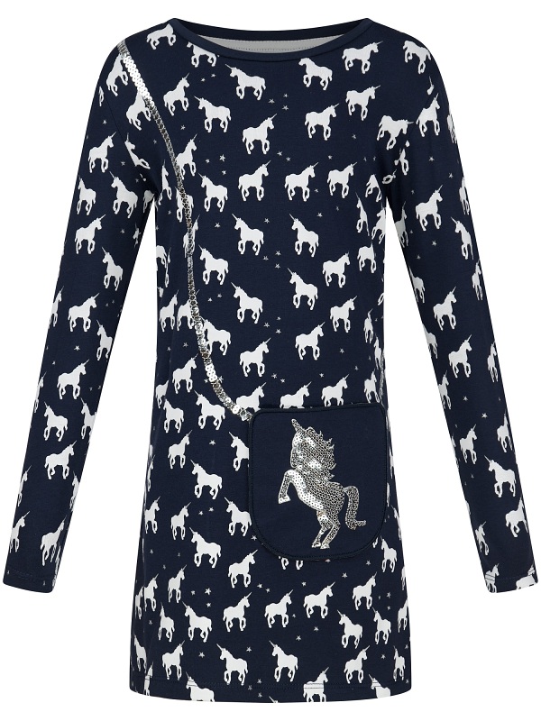 Mädchenkleid von Happy Kids, darkblue, 923104