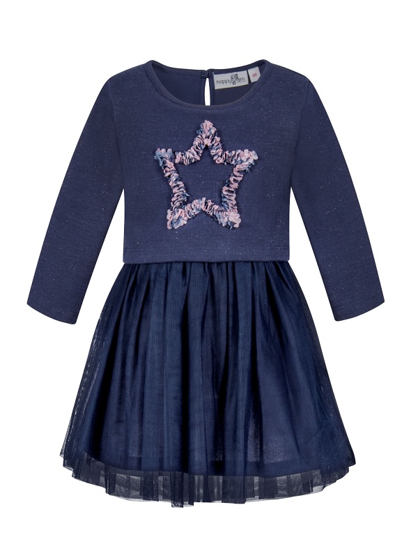 Mädchenkleid von Happy Kids, navy, 933512
