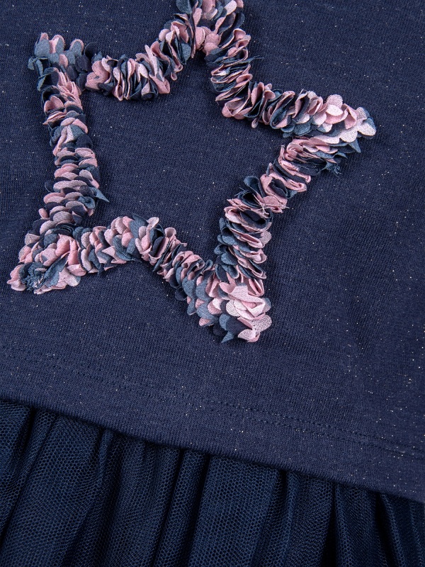 Mädchenkleid von Happy Kids, navy, 933512, Detailansicht