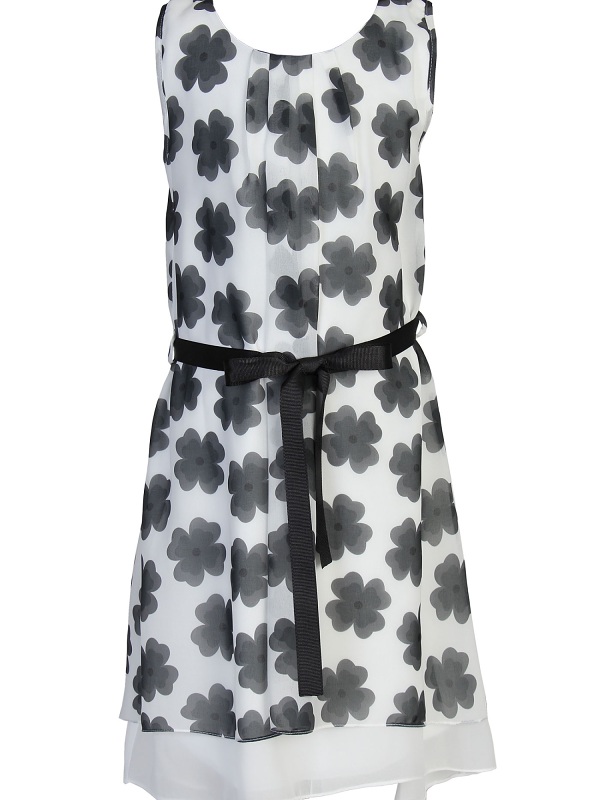 Girls "PIER NINE" Kleid, weiss-schwarz 1378500