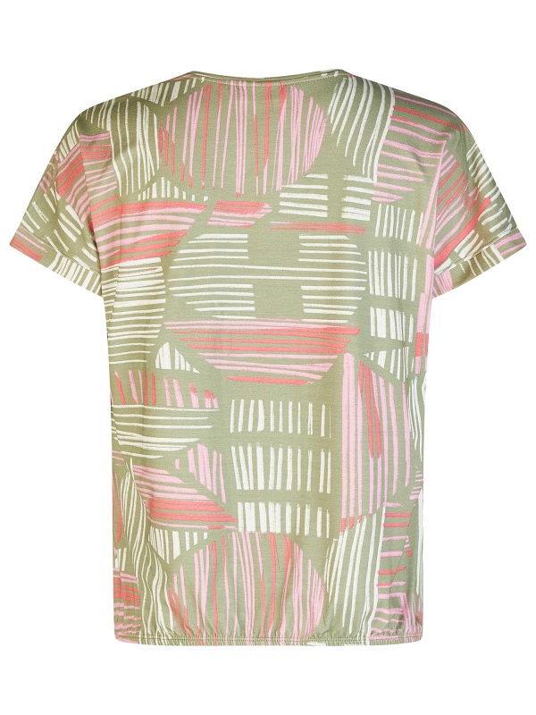 Sommershirt von Barbara Lebek, khaki  57170062 back