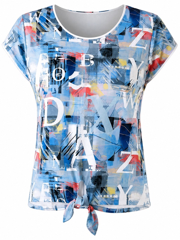 Shirt mit abstraktem Print von Seidel 1066-63