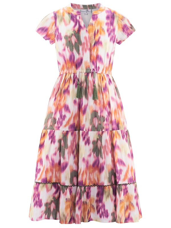 Sommerkleid von Happy Girls, light olive 561008