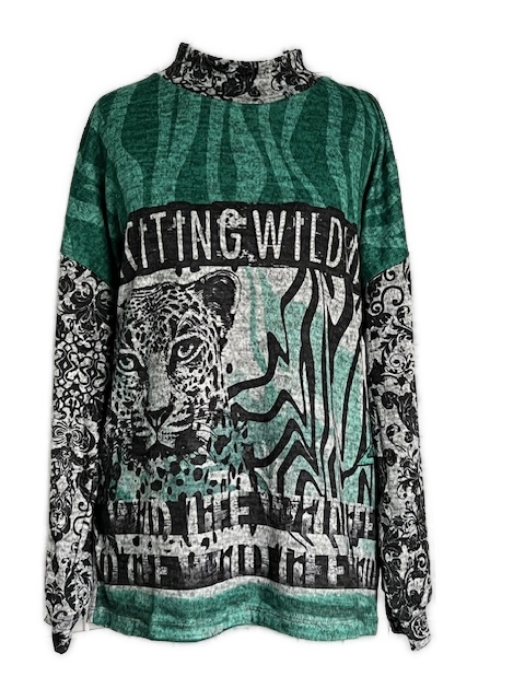 Flausch Pullover Lea H 025307 grün