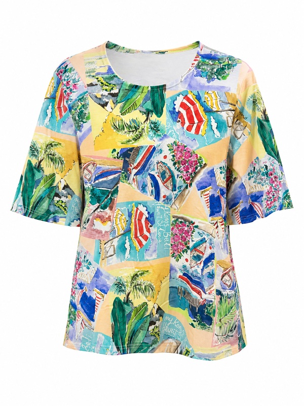 Farbenfrohe Sommershirt von Seidel Z1040-00