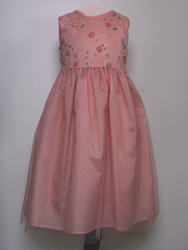 Girls Blumenkleid Topo Fashion rosa  213750-803 front