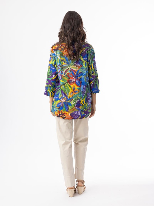 Orientique Zapallar Top Pleated  82218 back