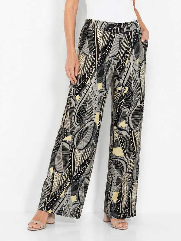Hose mit Blätter-Print von Capuccino 260628 style
