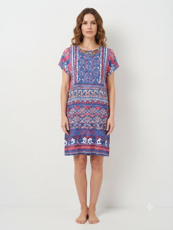 Orientique Wendekleid mit ausdrucksstarkem Muster 61497_side1