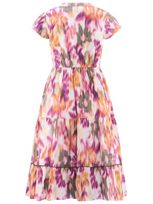 Sommerkleid von Happy Girls, light olive 561008 back