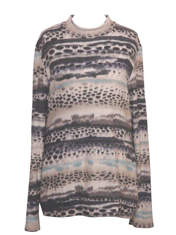 Sweat flauschig  von Seidel mit Stehkragen, W3049-18