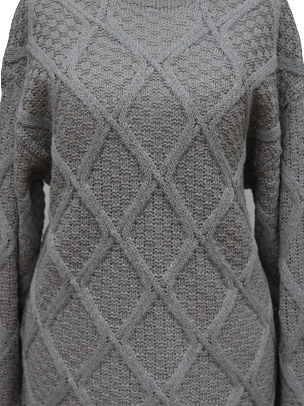 Pullover M.X.O. grey meliert, 53513, Detail