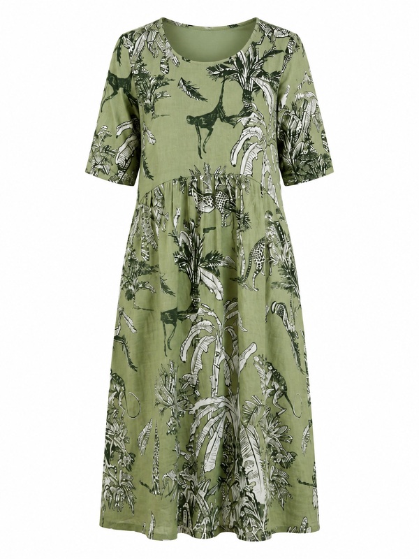 Midikleid im Safari-Look von One Summer 3058701 style