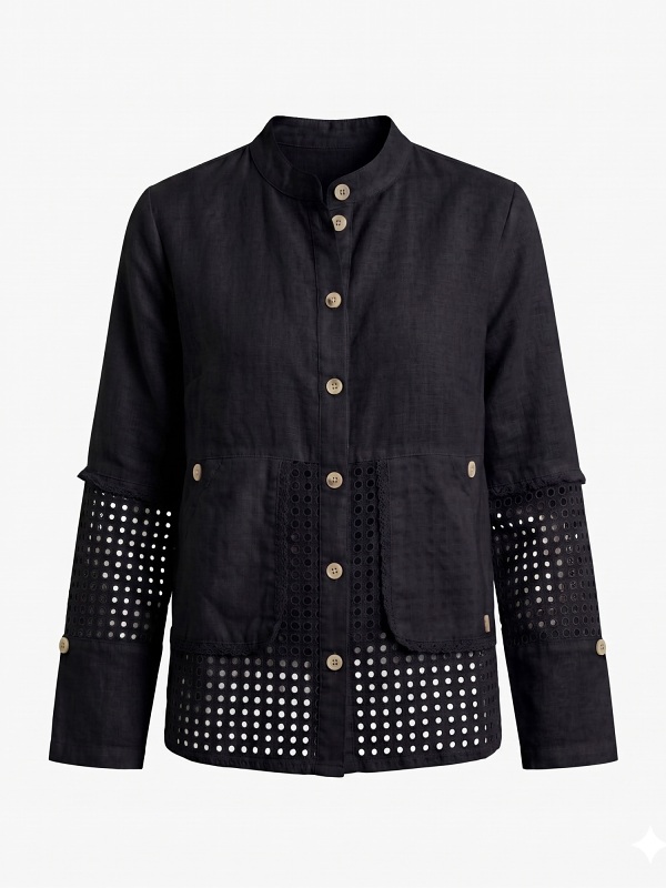Sommerjacke von Lea H., schwarz 031874