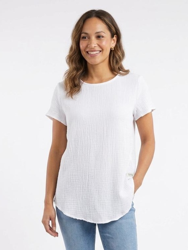 Navigazione Damen Tunika 1/4 Arm, weiß 51141 style