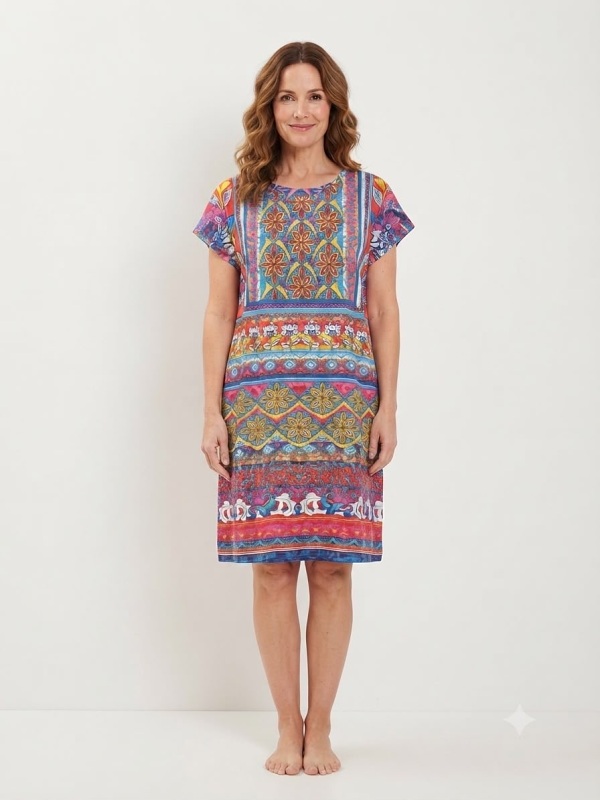 Orientique Wendekleid mit ausdrucksstarkem Muster 61497_side2