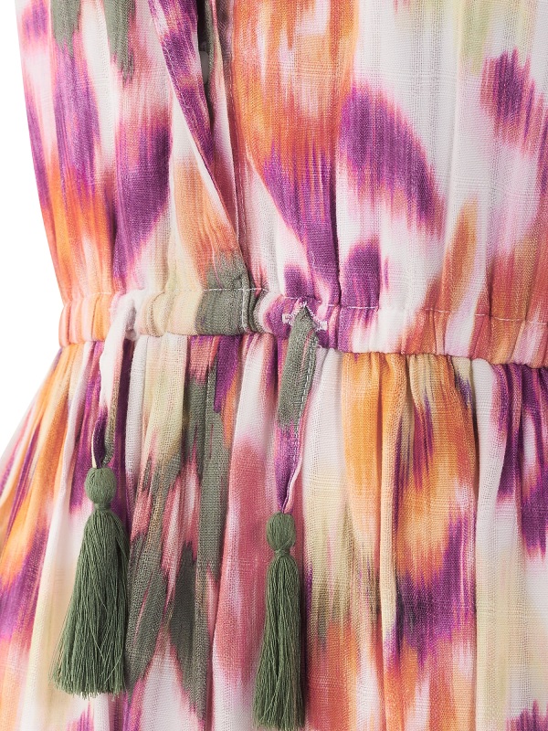 Sommerkleid von Happy Girls, light olive 561008 close