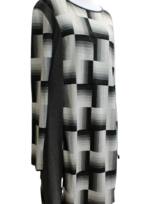 Kleid von Seidel, Trendmuster Karo, schwarz/weiß, W 3905, Seite