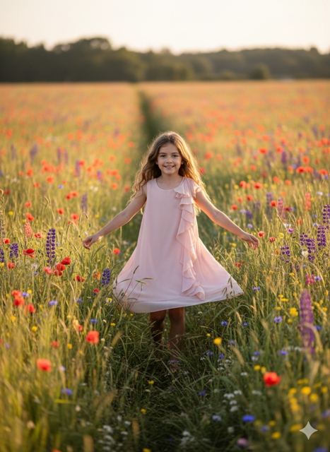 Girls "PIER NINE"Chiffon-Kleid Somoon  1378800 bild