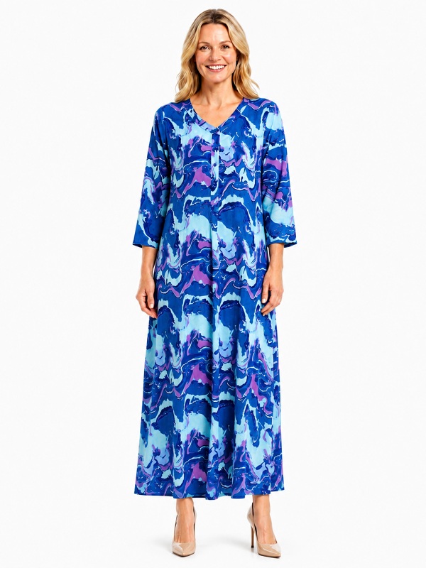 Maxikleid mit abstraktem Print von One Summer  30430056 style