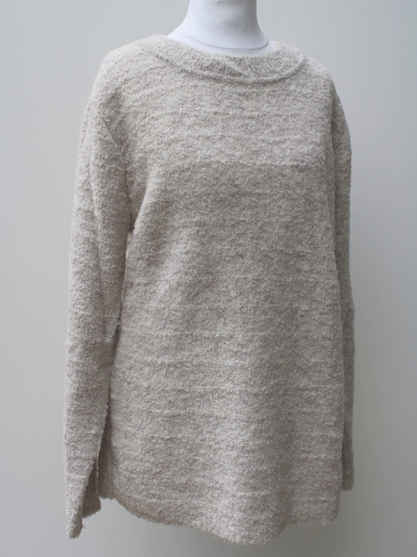 Flauschiger Pullover Capuccino Seite