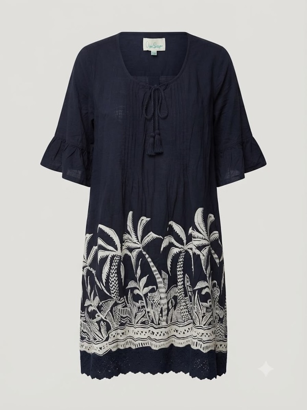 Tunika im Bohostyle von One Summer Orientique navy DW23J