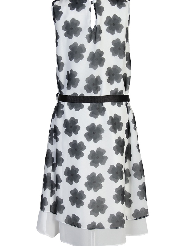 Girls "PIER NINE" Kleid, weiss-schwarz 1378500 back