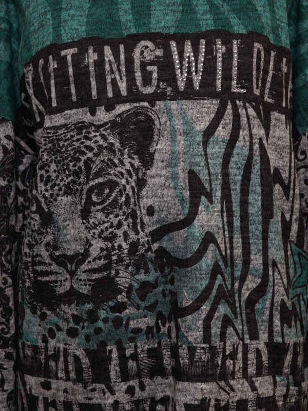 Flausch Pullover Lea H 025307 grün close-up