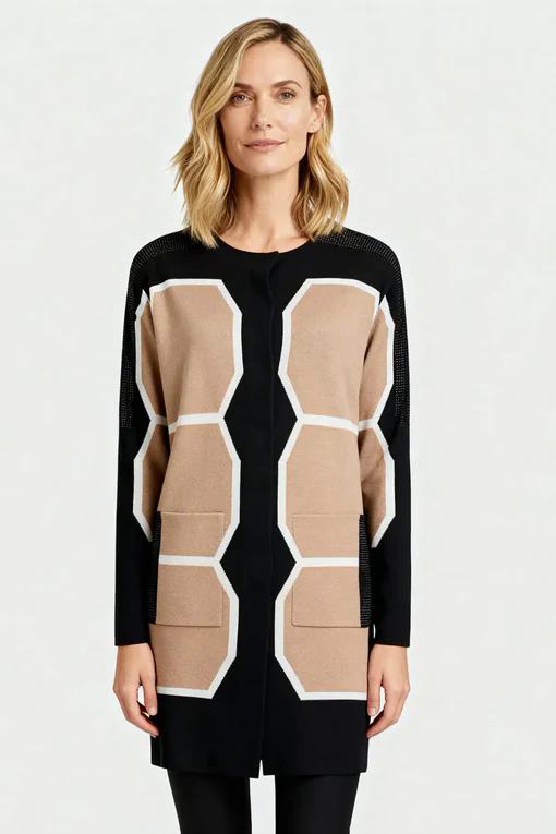 i'cona strickjacke - sand - 67362 model