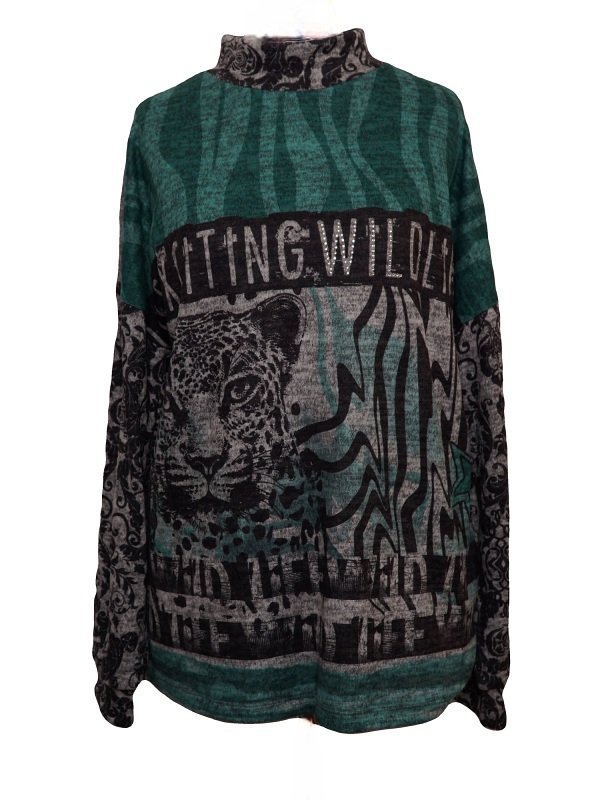 Flausch Pullover Lea H 025307 grün