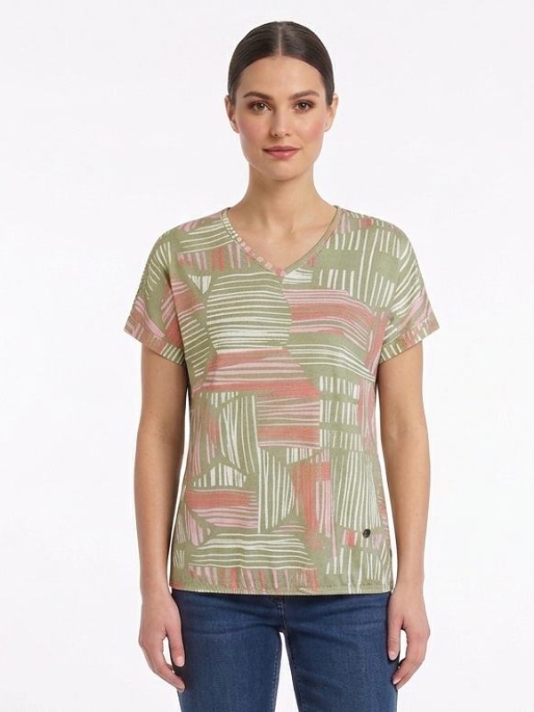 Sommershirt von Barbara Lebek, khaki  57170062 style