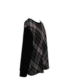 Blusenshirt von Seidel, schwarz/weiß, Z3078