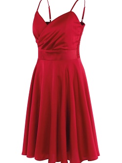 Satinkleid New Gol 13840-78 kirsch